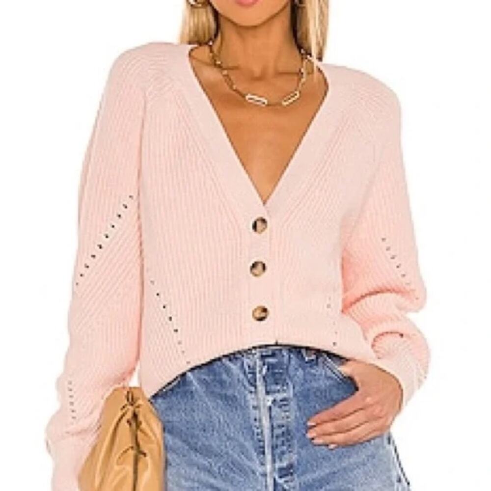 Tularosa Natalia Cardigan Sweater Baby Pink XXS